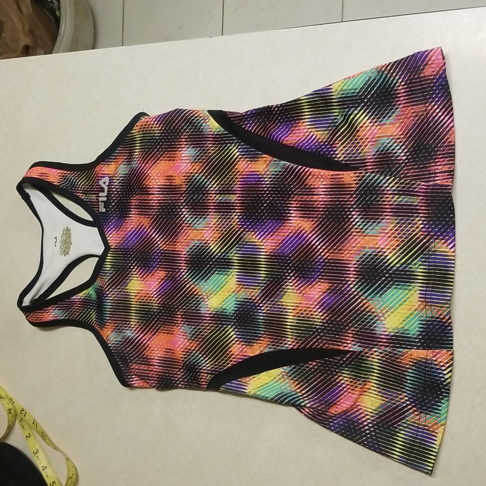 Women’s Fila Sport Athletic tank top multicolor rainbow size xsmall